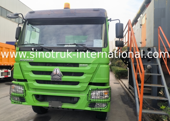 Sinotruk Howo Tipper Dump Truck 380HP 6 × 4 U-vorm Cargo Body Groen Kleur
