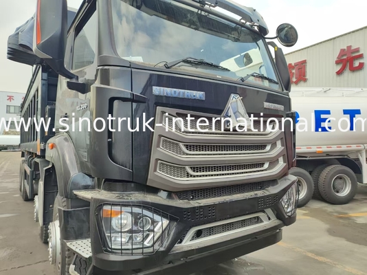 HOWO NX 380HP RHD Black Tipper Dump Truck Met Tarpaulin Flap