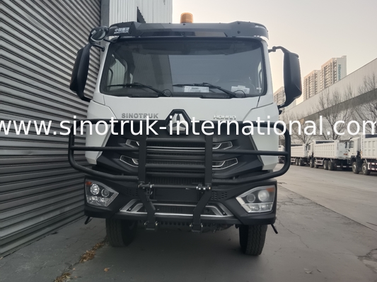 SINOTRUK HOWO 400 pk Tipper Dump Truck Voor de bouw N7 Militaire bumper waarschuwingslicht