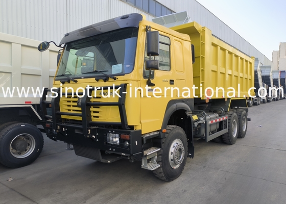 Sinotruk Howo Tipper Dump Truck 6 × 4 Lhd 10 Wielen 20CBM Cargo Box Mijnbanden