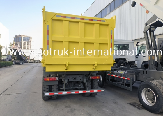 Sinotruk Howo Tipper Dump Truck 6 × 4 Lhd 10 Wielen 20CBM Cargo Box Mijnbanden