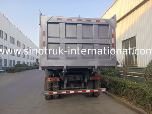 Tipper Truck Sinotruk Hohan 400 pk 10 wielen Lhd 40 ton 20-30cbm ZZ3317N356JB1 Grijs