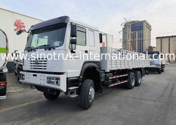 Sinotruk Howo Brand New Cargo Truck 6 × 6 All Wheel Drive Lhd 10 Wheels Long Cargo Box