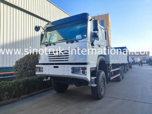 Laat kracht en veelzijdigheid los alle veroverende witte HOWO 6x6 400HP Off-road vrachtwagen