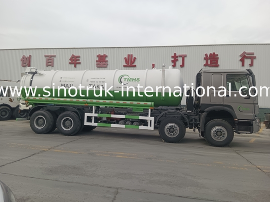 Vacuümpomp Afvoerzuigtruck Septic Tank Reiniging Truck 20CBM LHD 380HP