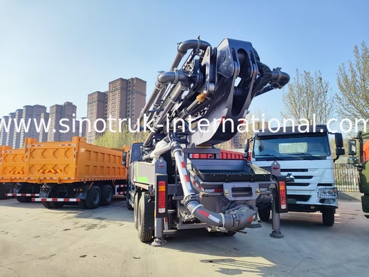 Hoogbouw Meester HOWO 380HP Smart Pump Trucks 52m Boom 6x4 Traction voor ongeëvenaarde verticale gieten