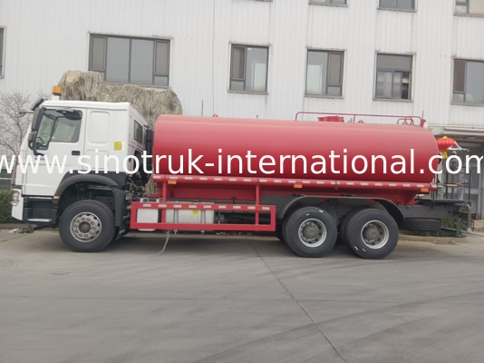 HOWO SINOTRUK Water Tank Truck 380HP Met Hoog Druk Spoelfunctie 6×4