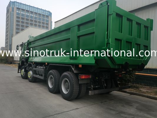SINOTRUK HOWO 400HP 8X4 Tipper Dump Truck Constructie Oude Front Face Ghost Face cabine Militaire Bumper U Type Container