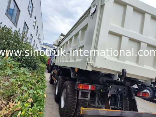 371HP White HOWO 6*6 All-Wheel Drive Dump Truck with Ghost-Face Cab