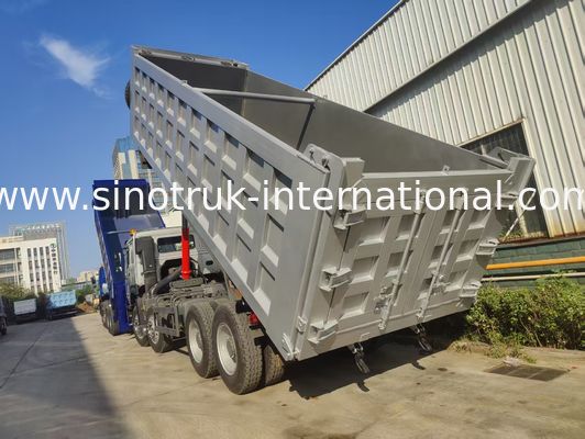 SINOTRUK HOWO 8×4 Dump Truck 400HP + 7800mm Rear Double Door Cargo Box