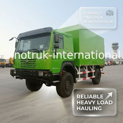 SINOTRUK zware vrachtwagen met 4X4 LHD-aandrijving, 5000*2300*2300 mm vrachttank en 16 ton achterascapaciteit voor zwaar vrachtvervoer