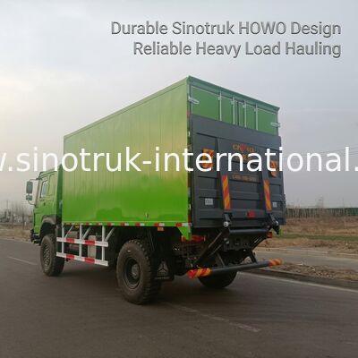 4X4 LHD Vrachtwagen met 5000*2300*2300 mm Vrachtbak en 16T Achteras voor Zwaar Transport