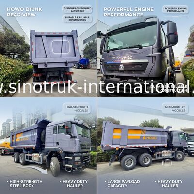 SINOTRUK Zware vrachtwagen TX-dumptruck met 380 pk motor, 30-40 ton laadvermogen en middelgrote hefvorm