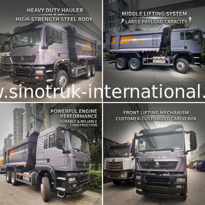 SINOTRUK HOWO TX Kipper Vrachtwagen met 380 pk Krachtige Motor, 30-40 Ton Laadvermogen en Middelste Hefsysteem