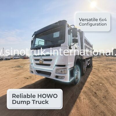 Tipper Dump Truck Zware vrachtvervoerder met een laadvermogen van 40-50 ton, 375 pk dieselmotor en 7300 mm vrachtdooslengte