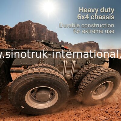 SINOTRUK 430 pk 6 × 4 trekker met militaire bumper