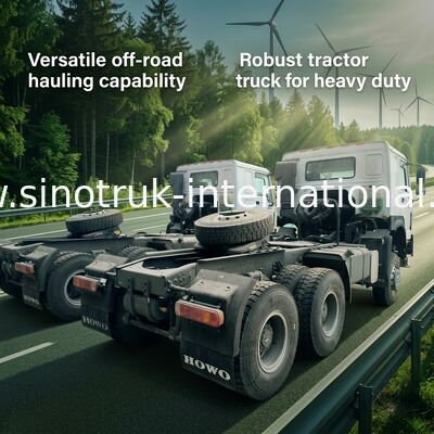 Sinotruk Howo Tractor Truck Rhd All Wheel Drive 6 × 6 Weichai 400 pk Wit