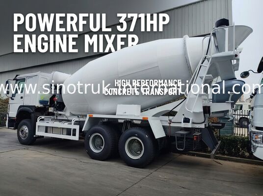 6x4 371PK 12CBM Betonmixer Vrachtwagen met Hoge Efficiëntie en Sterk Vermogen voor Zwaar Bouwgebruik