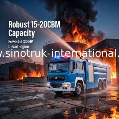 diesel van 15-20CBM 336HP Noodsituatieredding De Sterke Macht van de Brandbestrijdingsvrachtwagen