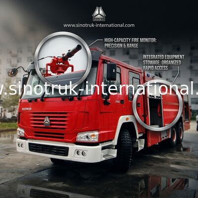 Moderne de Brand en de Reddingsvoertuigen die van SINOTRUK HOWO Vrachtwagenmateriaal bestrooien