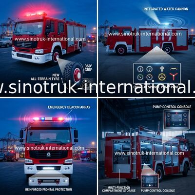 De Brand Teder Voertuig van het mijnstof/Moderne Brandvrachtwagens 15-20CBM LHD met ISO