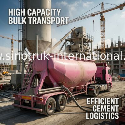 A7 de Bulkvrachtwagens 371HP 12 Wielen LHD 36-45CBM ZZ1317N4667N1 van het Cementvervoer