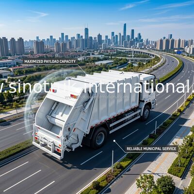 Professionele 4×2 van het Vrachtwagen 10-12 CBM Vuilnis van de Huisvuilinzameling de Bakvrachtwagen