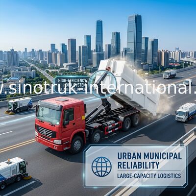 Van het het Vervoer Verwijderbare Huisvuil van SINOTRUK HOWO 20-25 CBM de Verwijderingsvrachtwagen