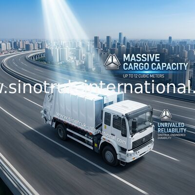 10CBM de samengeperste Vrachtwagen van de Huisvuilinzameling, het Voertuig van de het Afvalinzameling van LHD 4X2