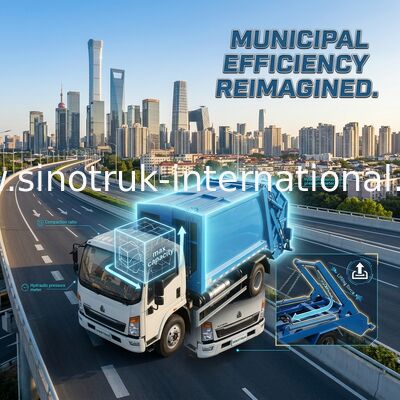 Van de het Huisvuilinzameling van het schommelingswapen de Vrachtwagen SINOTRUK HOWO 6-10CBM 4X2 ZZ1127G4215C1