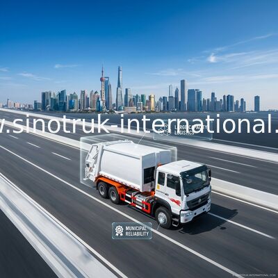 De Inzamelingsvrachtwagen SINOTRUK 25CBM 6X4 LHD van het vervoer Verwijderbare Huisvuil