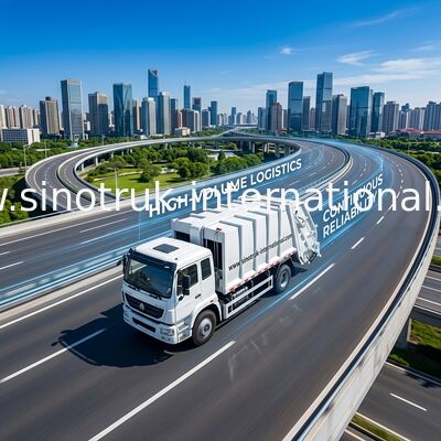 SINOTRUK de samengeperste Vrachtwagen 10-12CBM LHD 4X2 ZZ3161M4311 van de Huisvuilinzameling