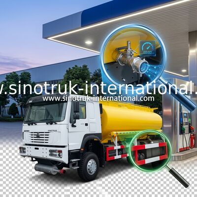 SINOTRUK HOWO 25CBM Olie Tank Truck 10 Wielen 400 pk 6 × 6 Meerdere compartimenten