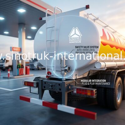 van de de Vrachtwagenbrandstof van 20CBM Sinotruk Howo de Semi Tank 6x4 Lhd Euro2 371hp