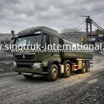 HOWO-van de de Olieopslag van de Roestvrij staal8x4 Aardolie van de de Tankbrandstof de Leveringsvrachtwagen 30 CBM