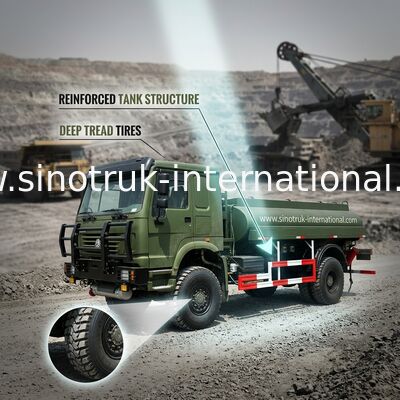 Benzine die van de Olietankwagen/Aardolie Goedgekeurd Vervoer SGS van Tankervrachtwagens 4X4 LHD