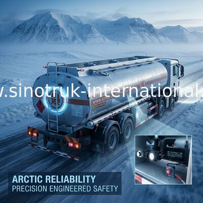 Stabiele Olietankwagen SINOTRUK HOWO 30 - 40 CBM voor Olievervoer 8X4 RHD