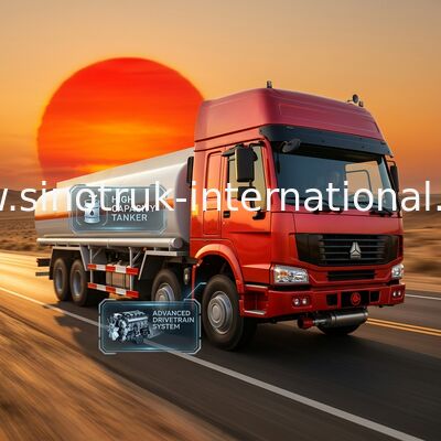 De Olietankwagen 30CBM van SINOTRUK HOWO voor Olievervoer 8X4 RHD Euro2 336HP