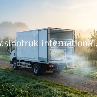 Lichtgewicht Gekoelde Voedselvrachtwagen Geïsoleerde CKD Comités die op Vrachtwagenchassis bevestigen