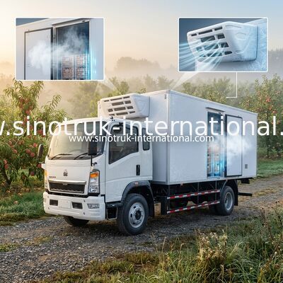 10 de de Dragende Groenten/Vruchten van Ton Refrigerated Truck 140HP RHD