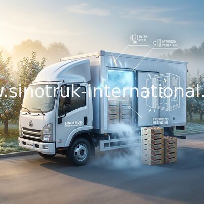 SINOTRUK geïsoleerde CKD-Comités voor het Maken van Gekoeld de Ladingslichaam van de Leveringsvrachtwagen