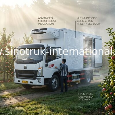 Van de de Vrachtwagen Goede Hitte van de sandwichstructuur 4×2 Gekoelde de Isolatieprestaties