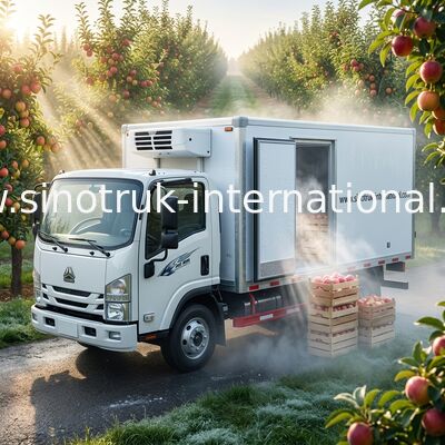 Kleine Ladings Koude Opslag 8 Ton Gekoelde Vrachtwagen voor Zuivelfabriek, de Vrachtwagen van de Diepvriezerdoos