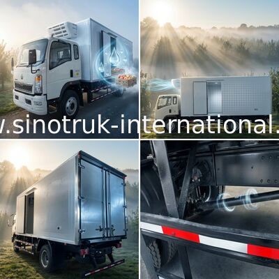 Laag Energieverbruik 4x2 10 Ton Refrigerated Truck 160HP RHD