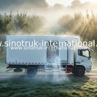 7 T Gekoelde Vrachtwagens en Bestelwagenslhd 4X2 Euro 2 Gesloten Van Truck With Bevroren Doos