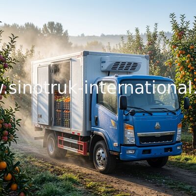 Vrachtwagen op hoge temperatuur van de Stabiliteits de 20CBM Gekoelde Bestelwagen voor Bevroren Voedsel