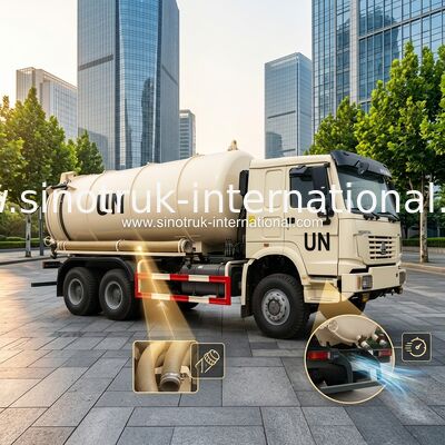 6×4 aandrijvingstype de Vrachtwagen van de Rioleringszuiging met Pomp met Hydraulisch Controlesysteem
