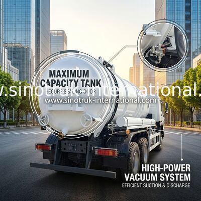 HOWO 6*4 16CBM 380PK Rioleringsreinigingswagen Krachtige prestaties voldoen aan efficiënte multifunctionele reinigingsoplossingen