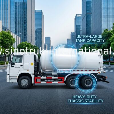 Van de de Rioleringszuiging van het riool de Schoonmakende Materiaal Vrachtwagen 16CBM LHD 6X4 Euro2 290HP,