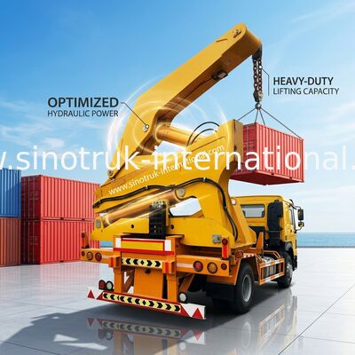 3 de Container Zijlader van de assen Semi Aanhangwagen voor Opheffende 20ft/40ft Container